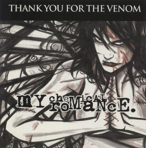 My Chemical Romance Thank You For The Venom - Red Vinyl UK Promo 7